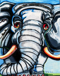 Azure Elephant - Art Prints Vichy's Art