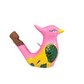 Clay Water Whistle Bird (Pink Crest) Music Frog Co