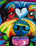 The Schnauzer Dog - Art Prints Vichy's Art