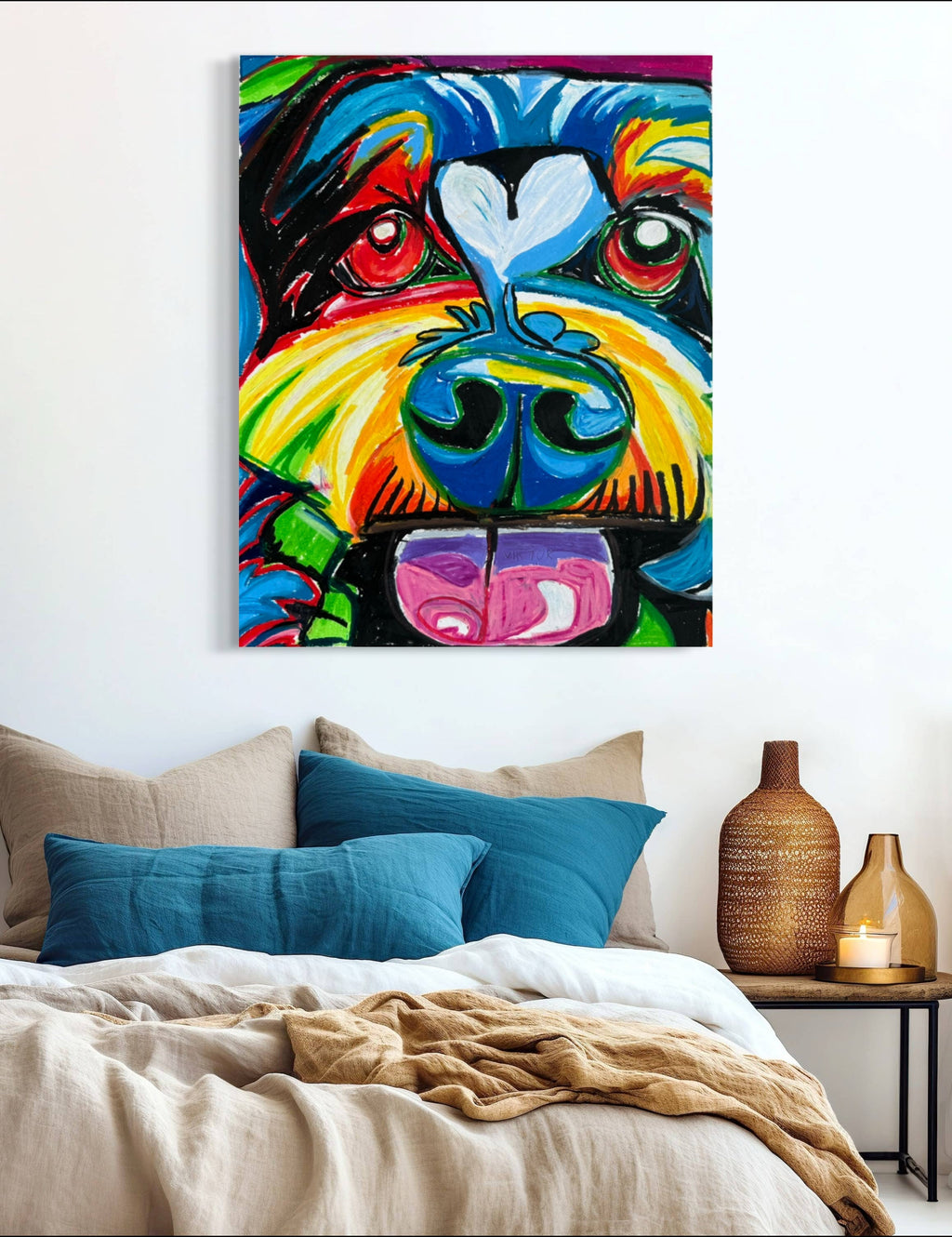 The Schnauzer Dog - Art Prints Vichy's Art