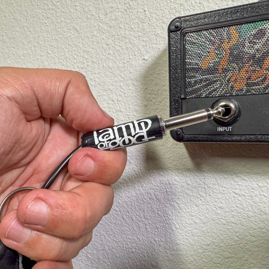Lamb of God Logo Guitar Plug Keychain Pluginz Keychains