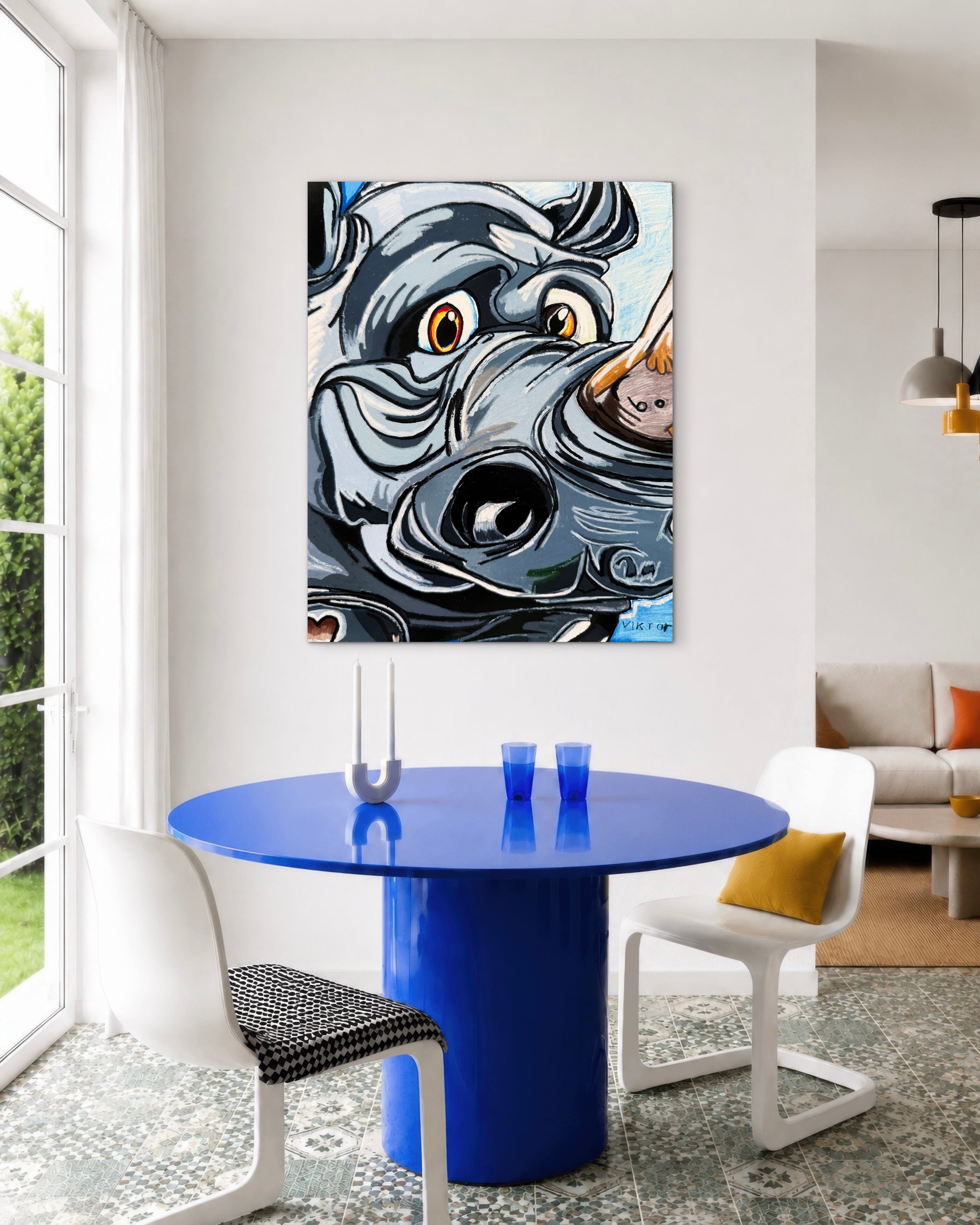 One Horned Wonder - Art Prints Vichy's Art