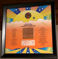 Stage Made Legends Frame With Piece of 1969 Woodstock Stage and Original Ticket Peace Of Stage LLC