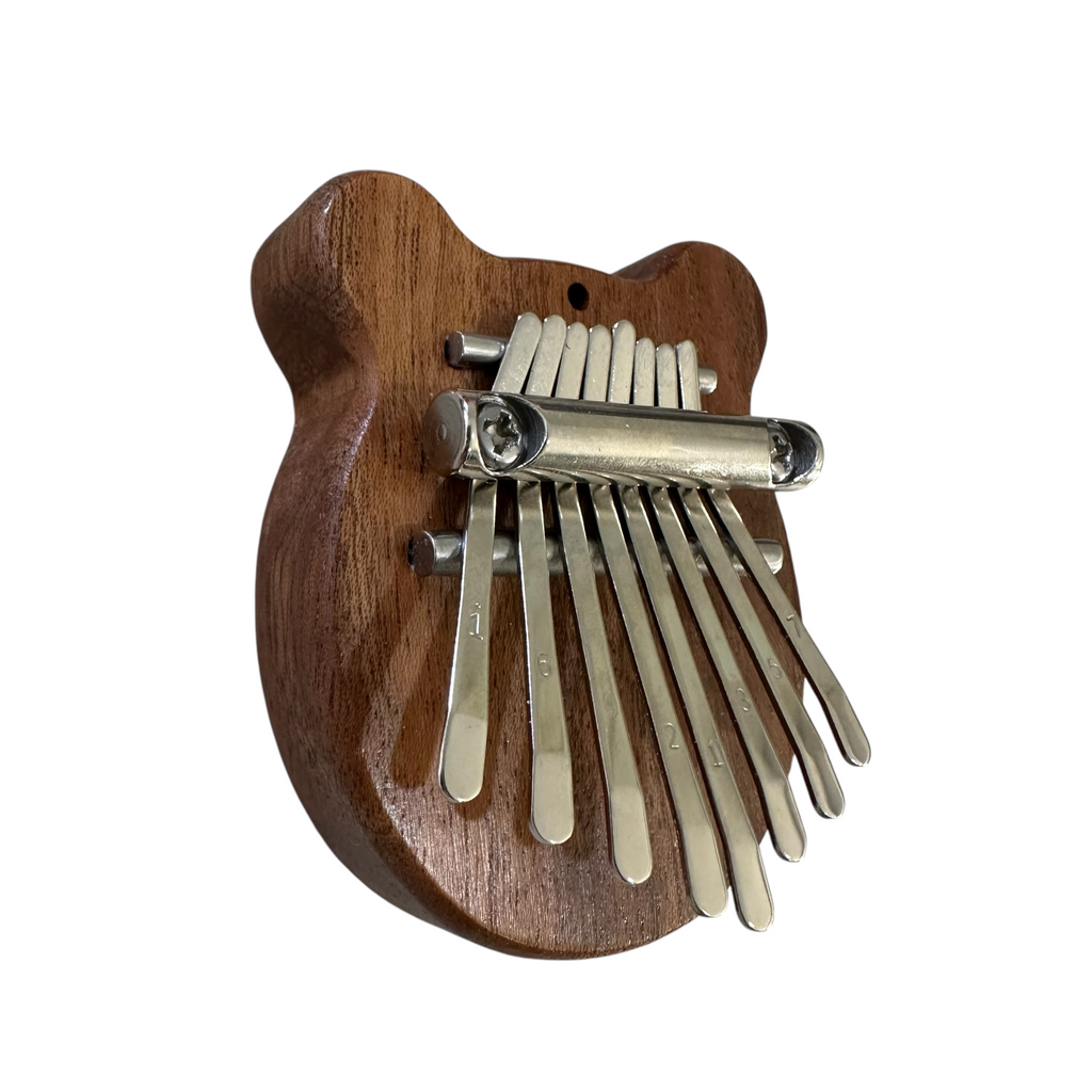 Mini Bear-Shaped Wooden Kalimba – 8-Key Thumb Piano Music Frog Co