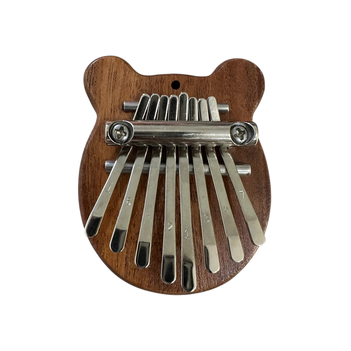 Mini Bear-Shaped Wooden Kalimba – 8-Key Thumb Piano Music Frog Co