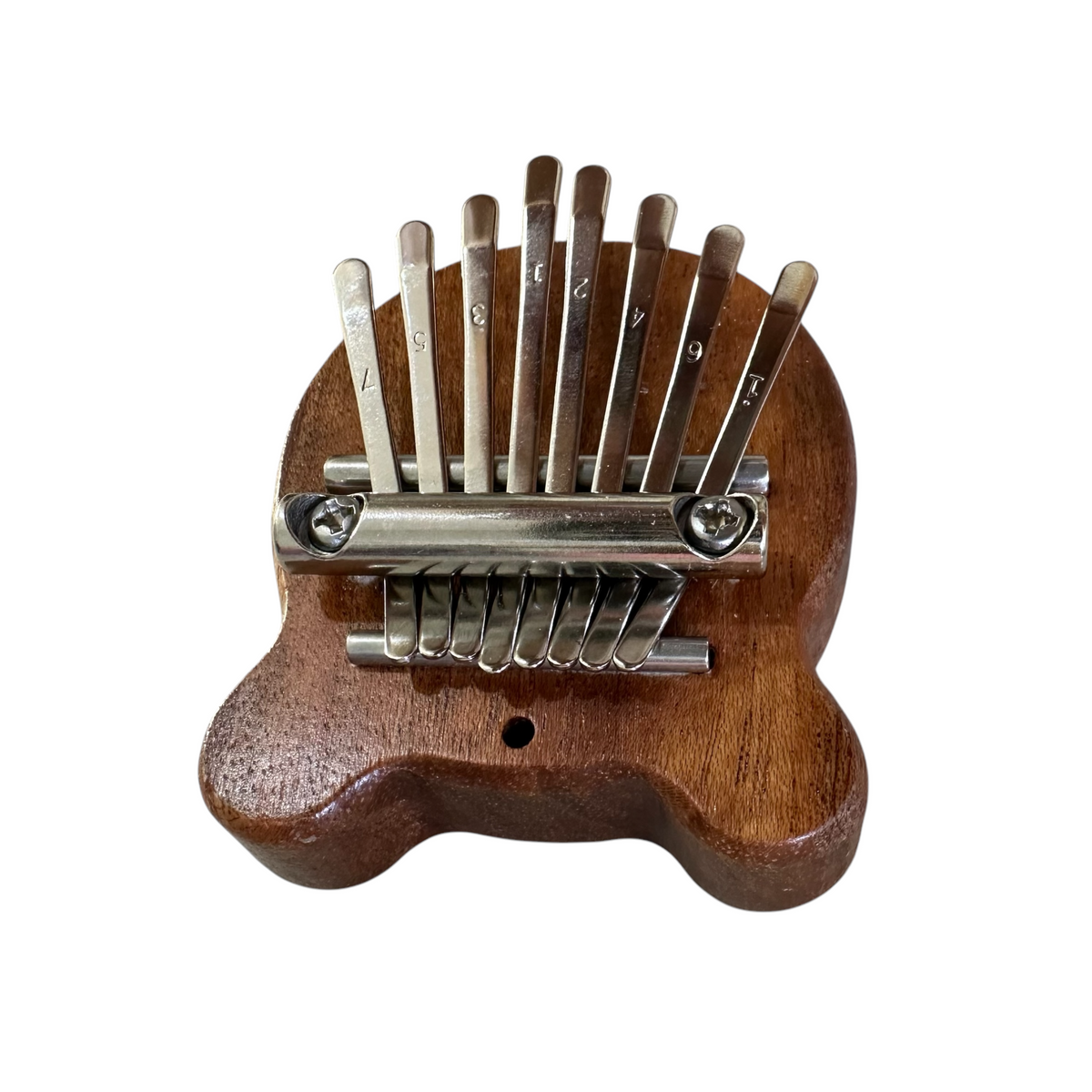 Mini Bear-Shaped Wooden Kalimba – 8-Key Thumb Piano Music Frog Co
