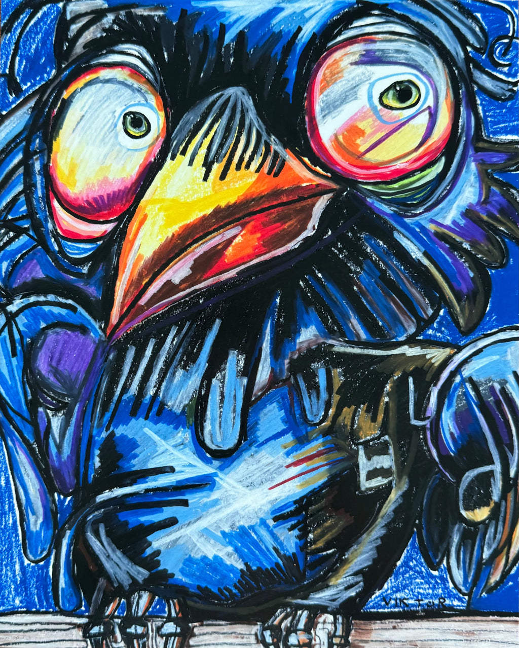Edgar The Crow - Art Prints Vichy's Art