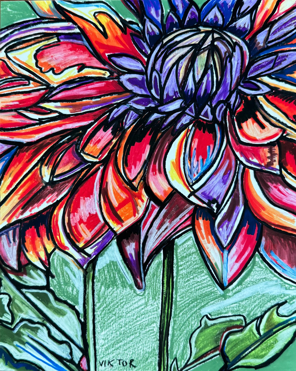 Dahlia - Art Prints Vichy's Art