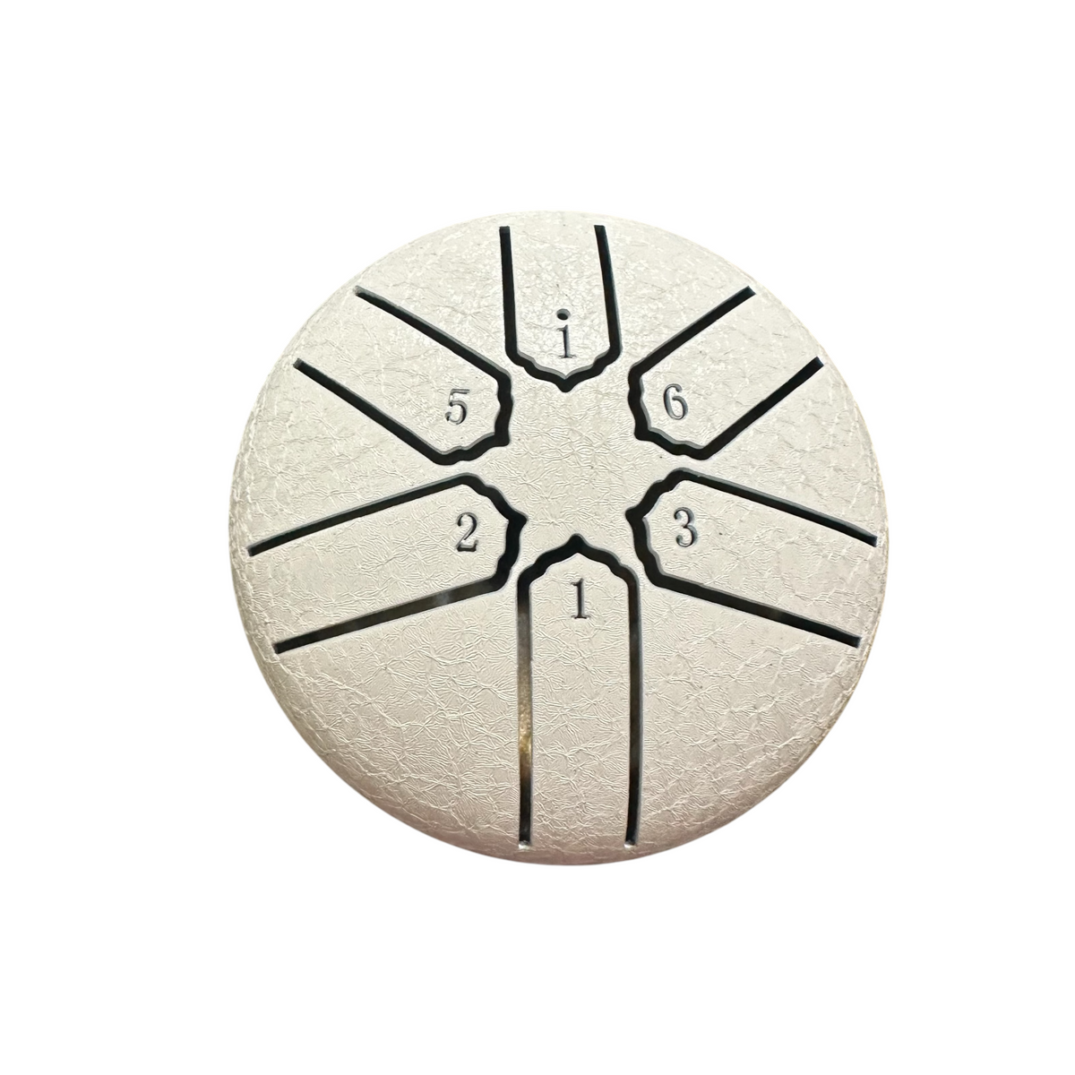 Mini Rain Drum 3 Steel Percussion Instrument with Mallet (White) Music Frog Co