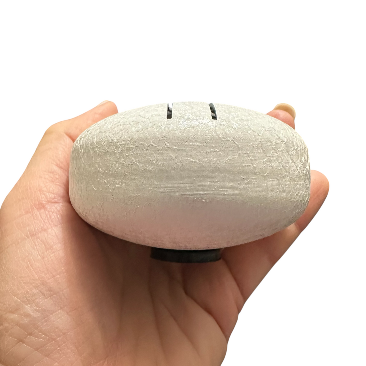 Mini Rain Drum 3 Steel Percussion Instrument with Mallet (White) Music Frog Co