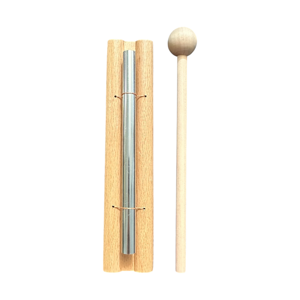 Single-Tone Wooden Chime Bar with Mallet Music Frog Co