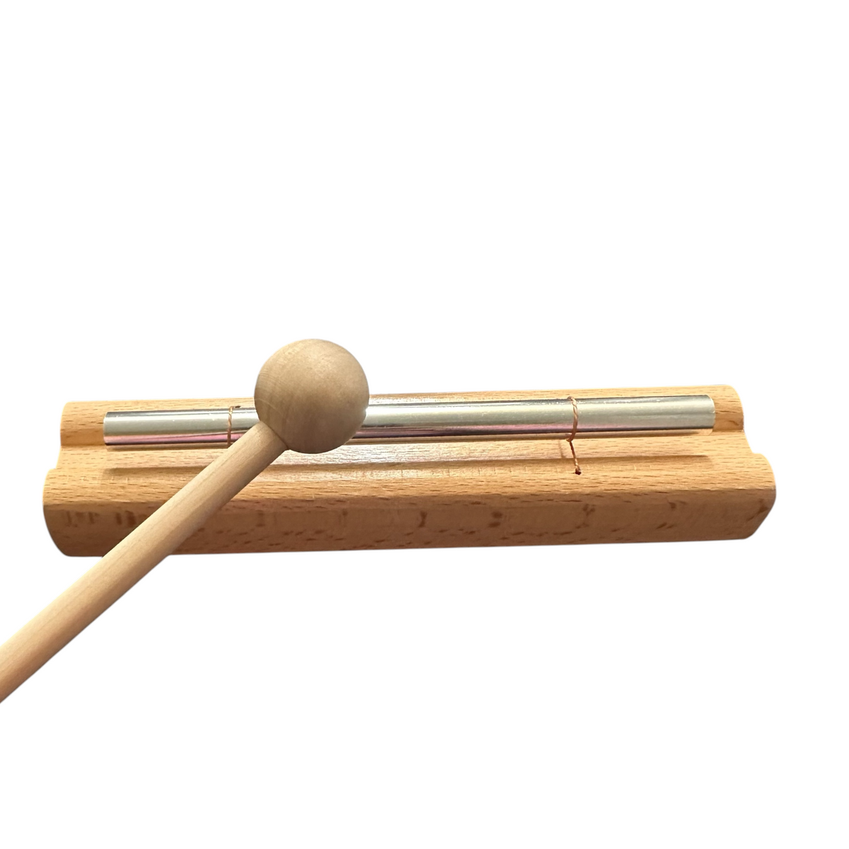 Single-Tone Wooden Chime Bar with Mallet Music Frog Co