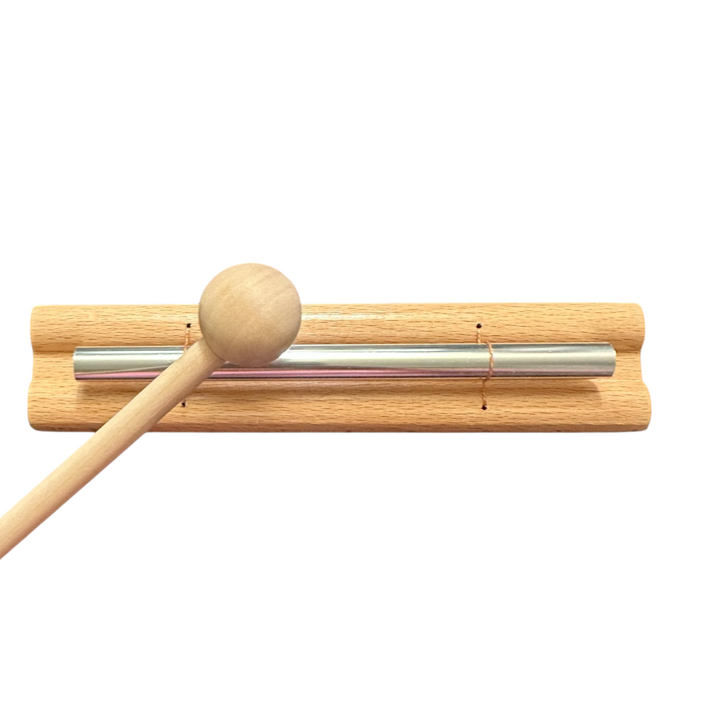 Single-Tone Wooden Chime Bar with Mallet Music Frog Co