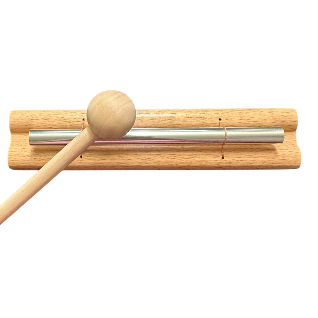 Single-Tone Wooden Chime Bar with Mallet Music Frog Co