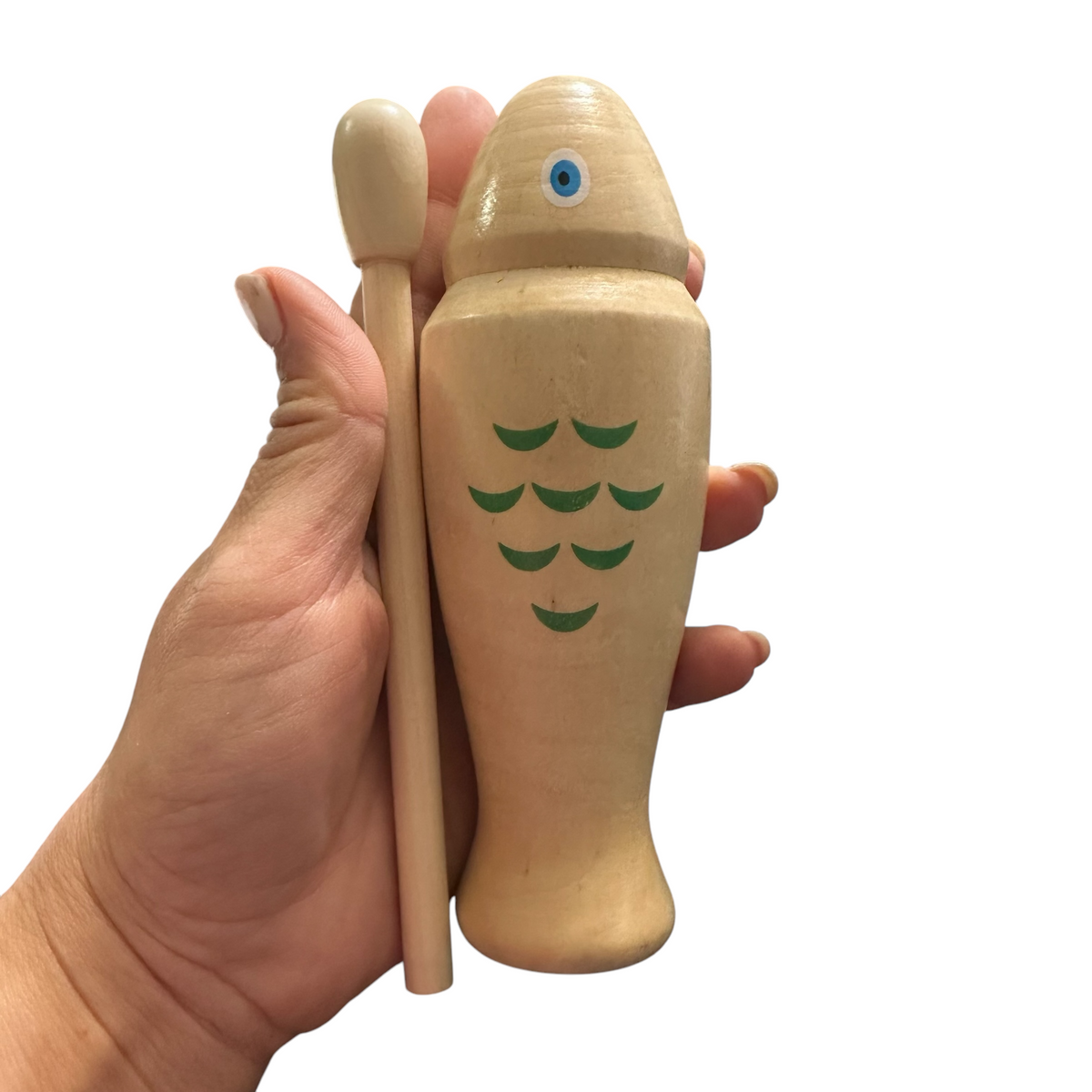 wooden-fish-guiro-hand-percussion-instrument-with-mallet Music Frog Co
