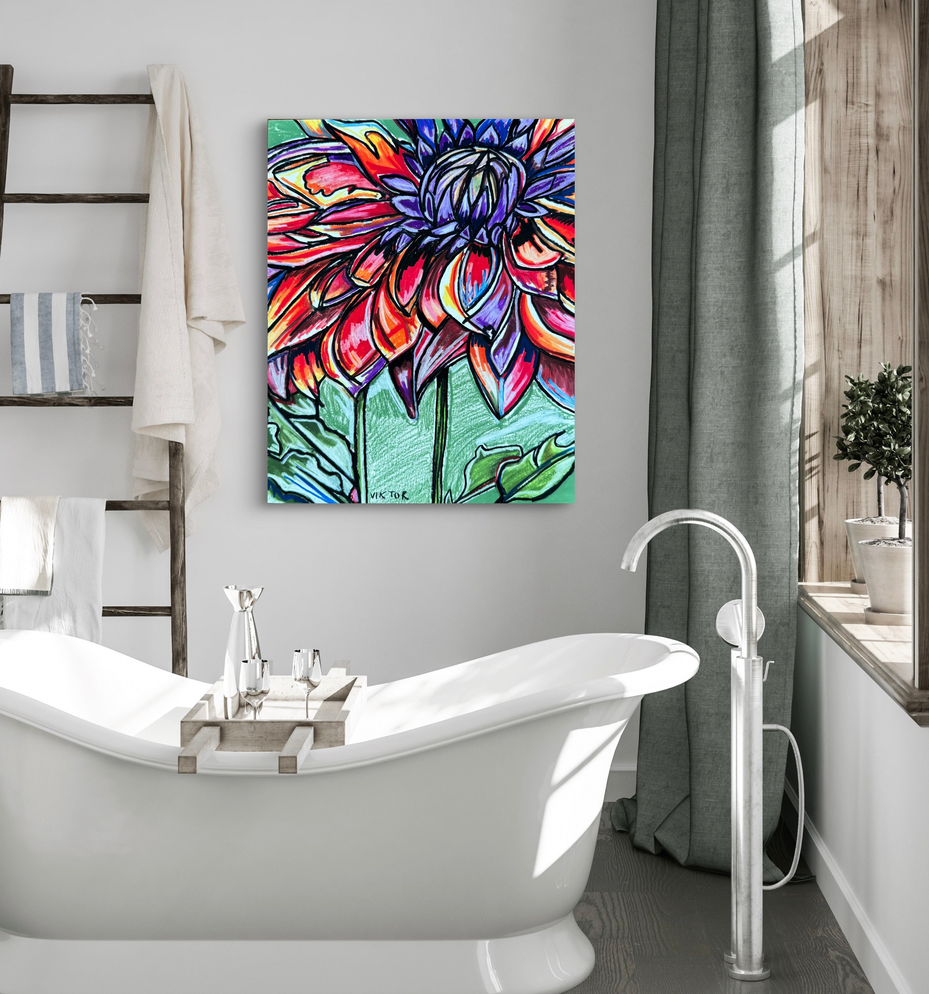 Dahlia - Art Prints Vichy's Art