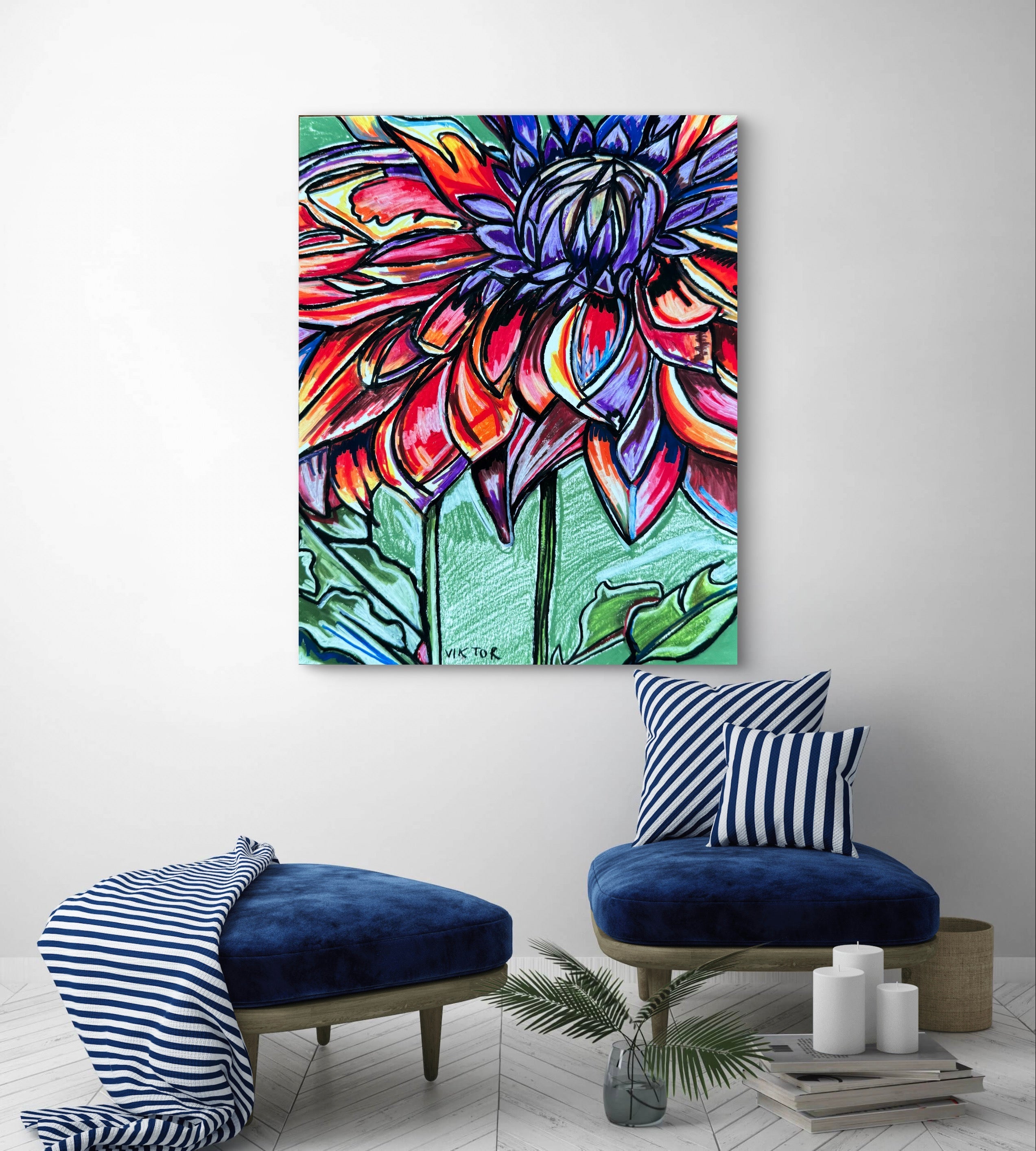 Dahlia - Art Prints Vichy's Art