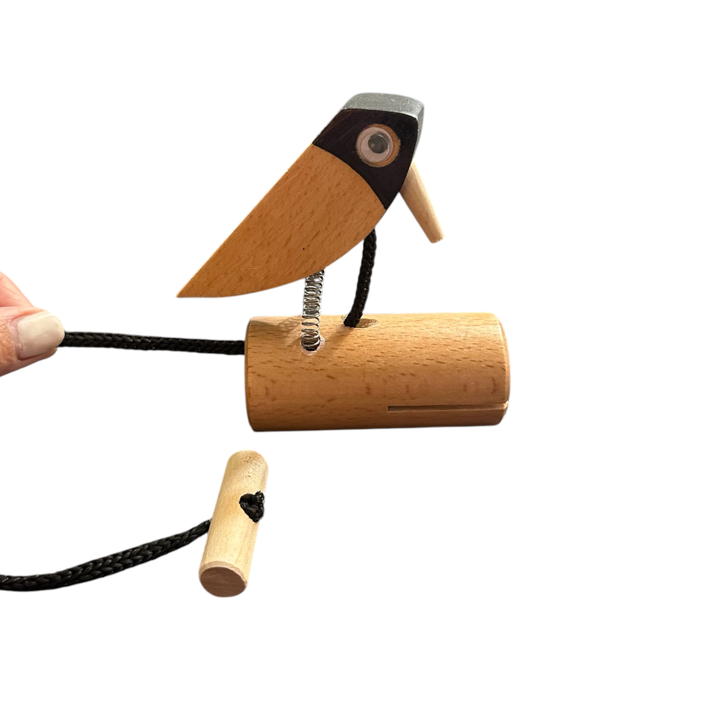 handmade-wooden-woodpecker-doorbell-spring-action-door-knocker Music Frog Co