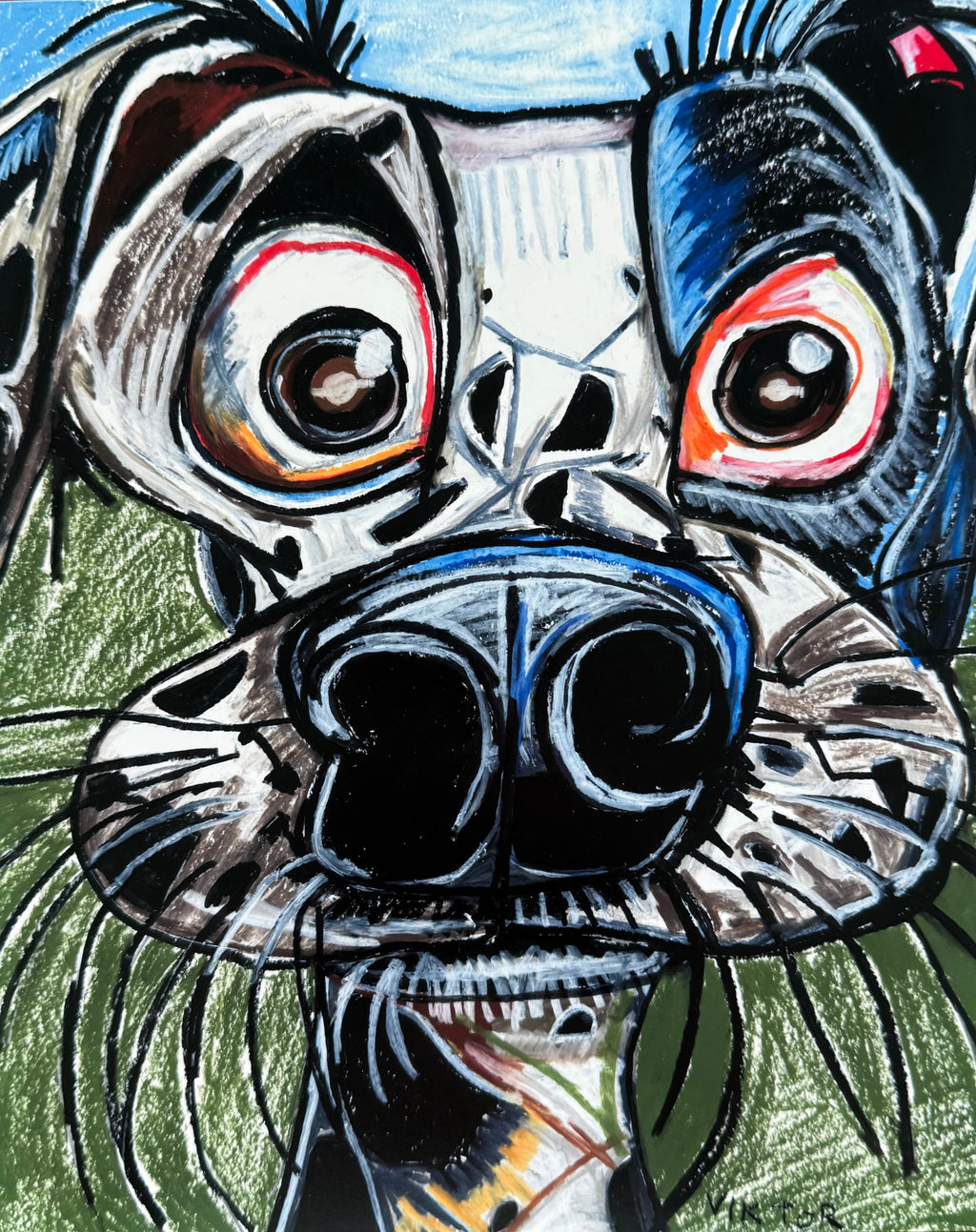 Funny Dalmatian - Art Prints Vichy's Art