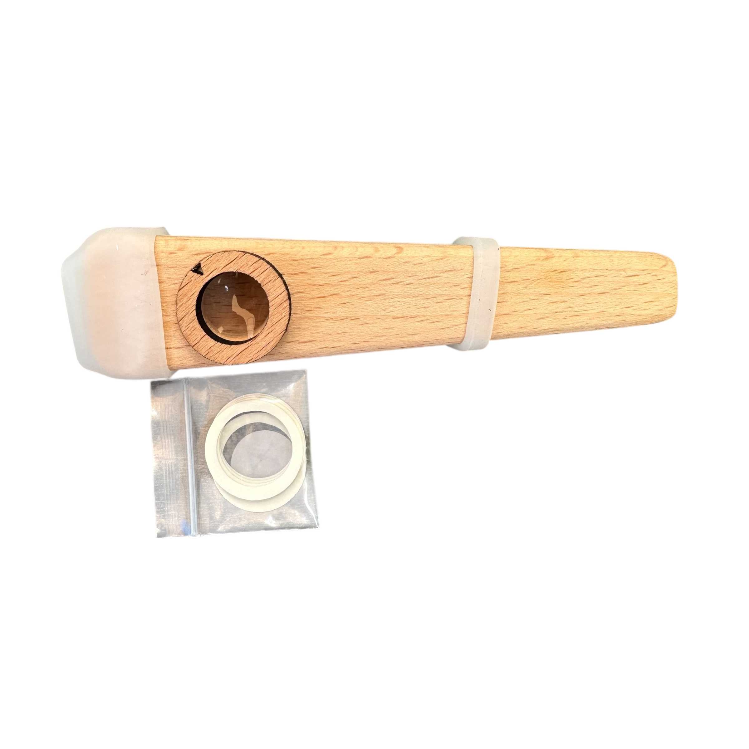 Wooden Kazoo – Handcrafted Hum Sound Toy for Kids & Adults – Natural Musical Fun Instrument Music Frog Co