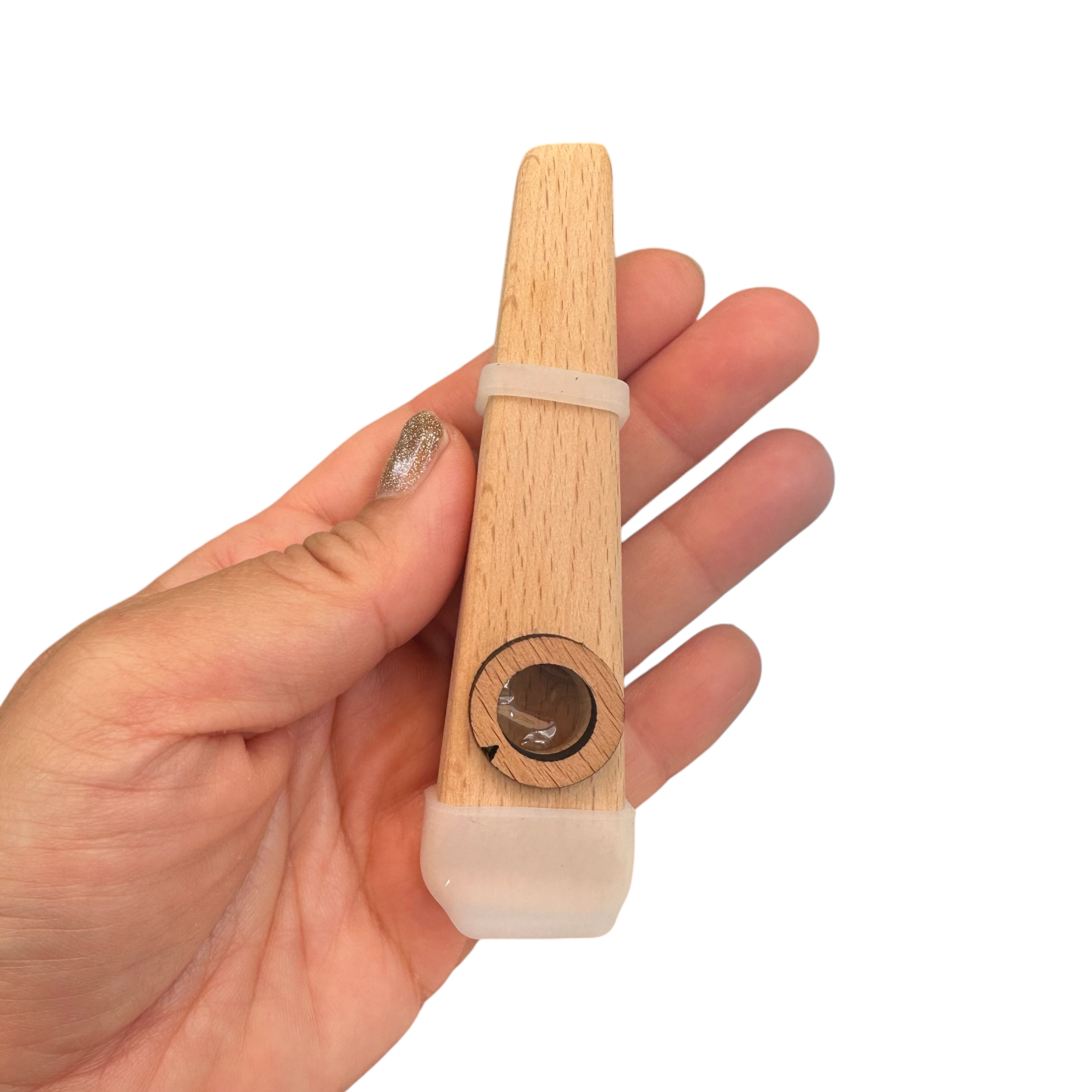 Wooden Kazoo – Handcrafted Hum Sound Toy for Kids & Adults – Natural Musical Fun Instrument Music Frog Co