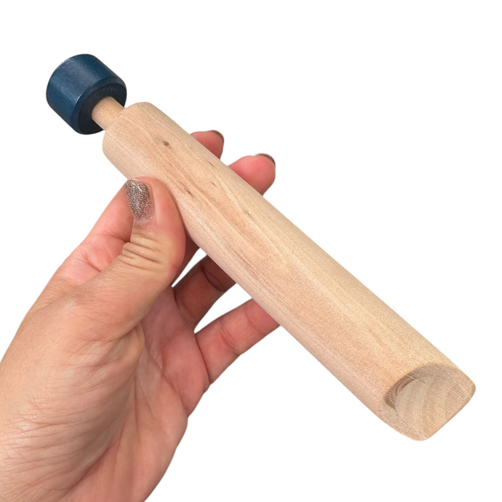 Wooden Slide Whistle – Classic Musical Toy with Adjustable Pitch – Natural Wood Instrument for Kids, Play, and Sound Effects Music Frog Co