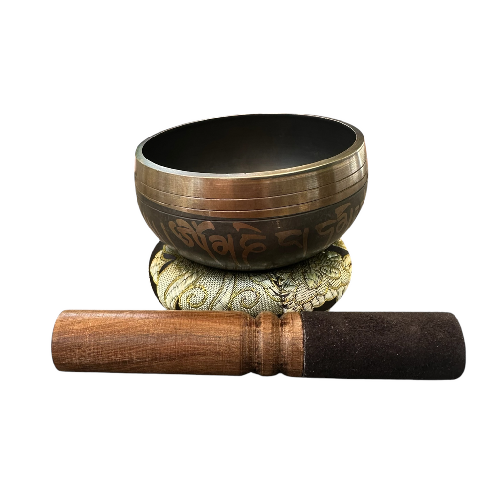 tibetan-singing-bowl-set-handcrafted-bronze-sound-bowl-with-wooden-mallet-silk-cushion-meditation-sound-healing-tool Music Frog Co