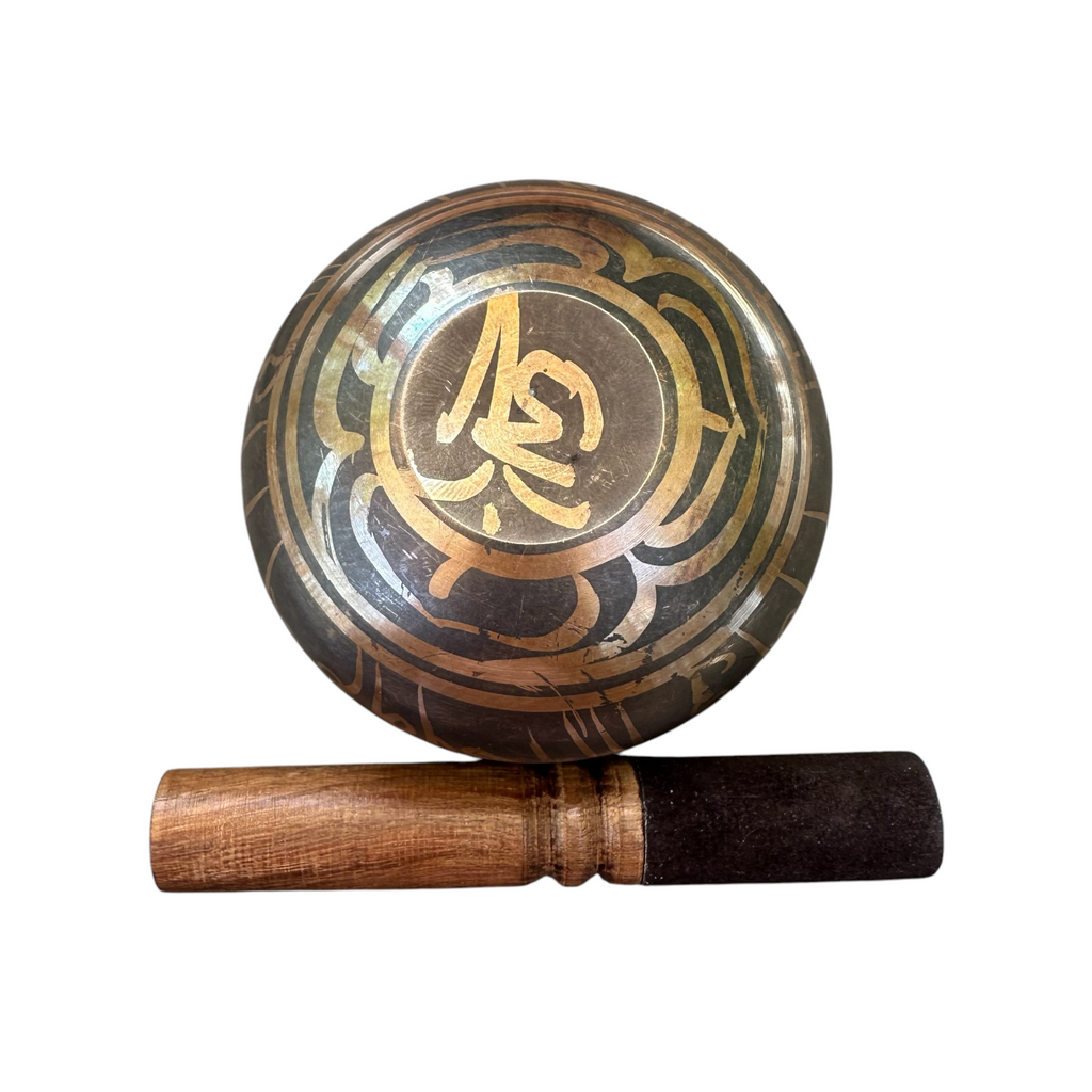 tibetan-singing-bowl-set-handcrafted-bronze-sound-bowl-with-wooden-mallet-silk-cushion-meditation-sound-healing-tool Music Frog Co
