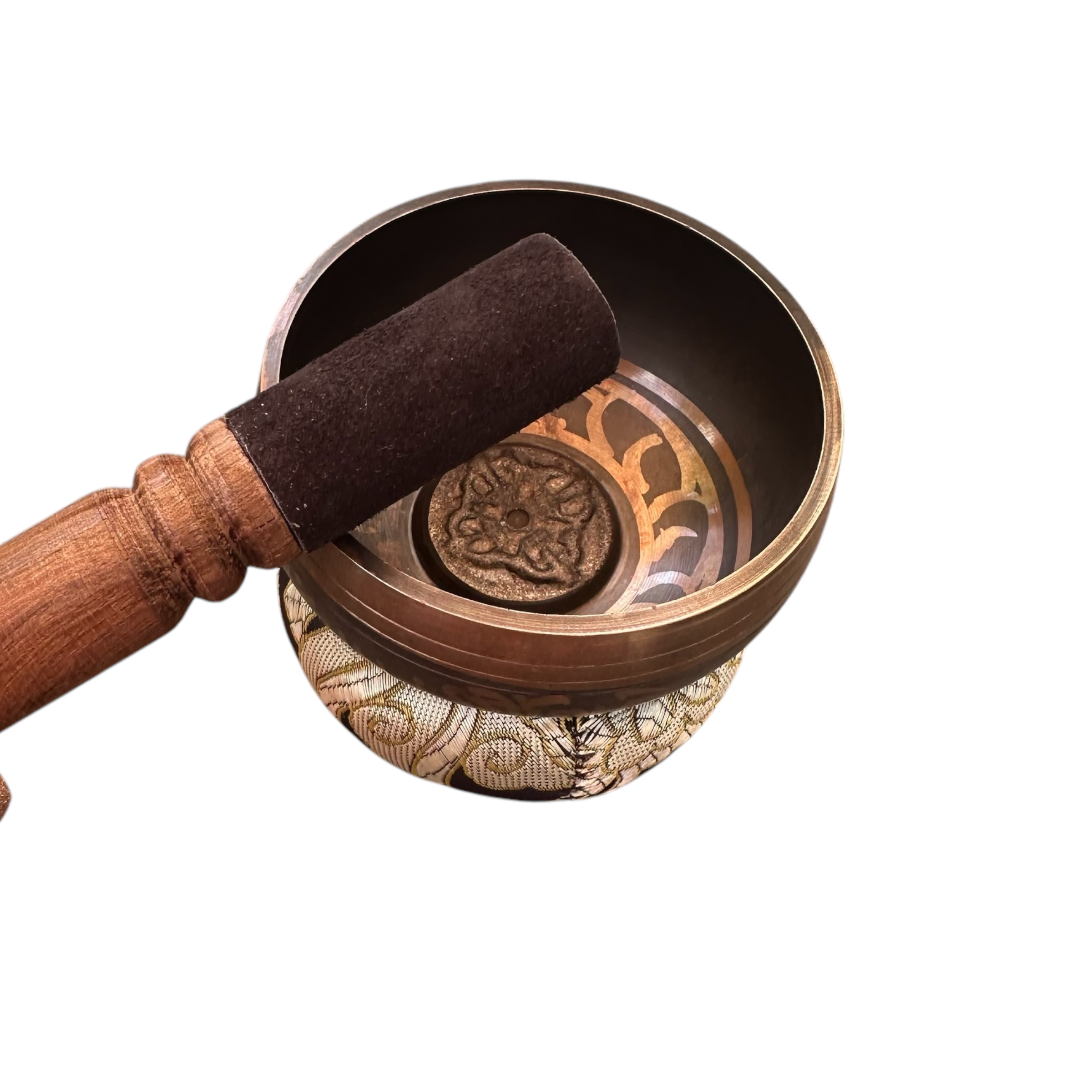 tibetan-singing-bowl-set-handcrafted-bronze-sound-bowl-with-wooden-mallet-silk-cushion-meditation-sound-healing-tool Music Frog Co