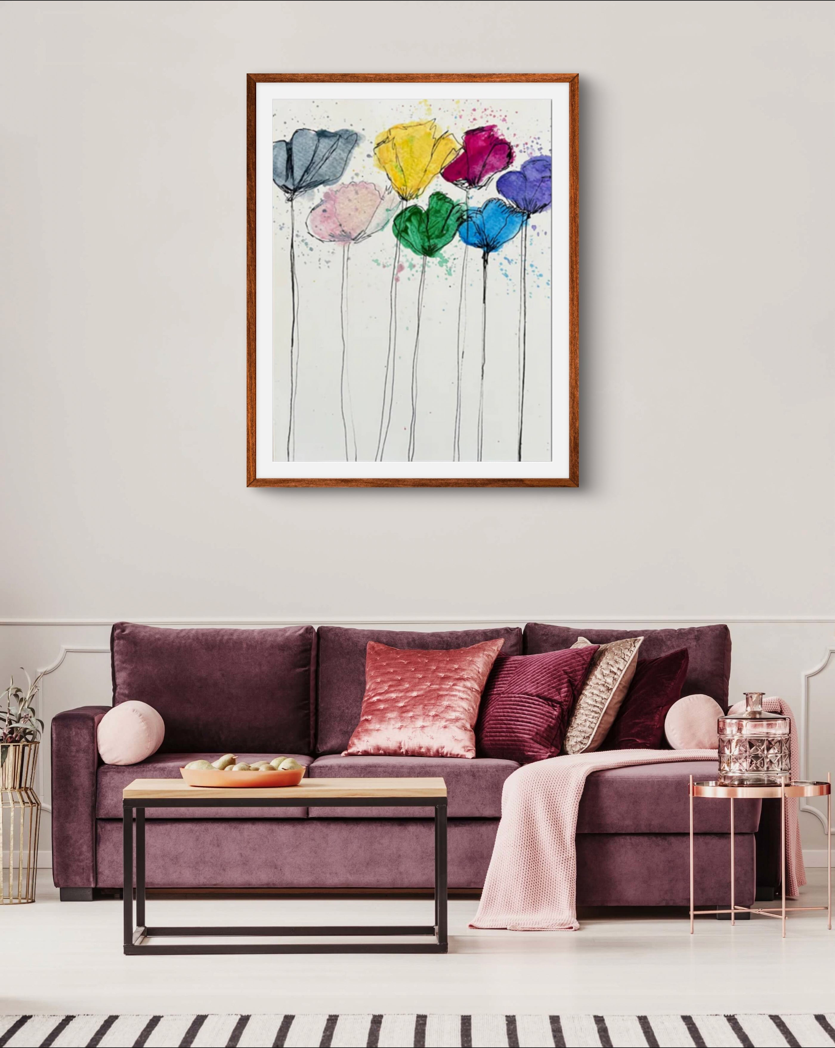 7 flowers - Art Prints Vichy's Art