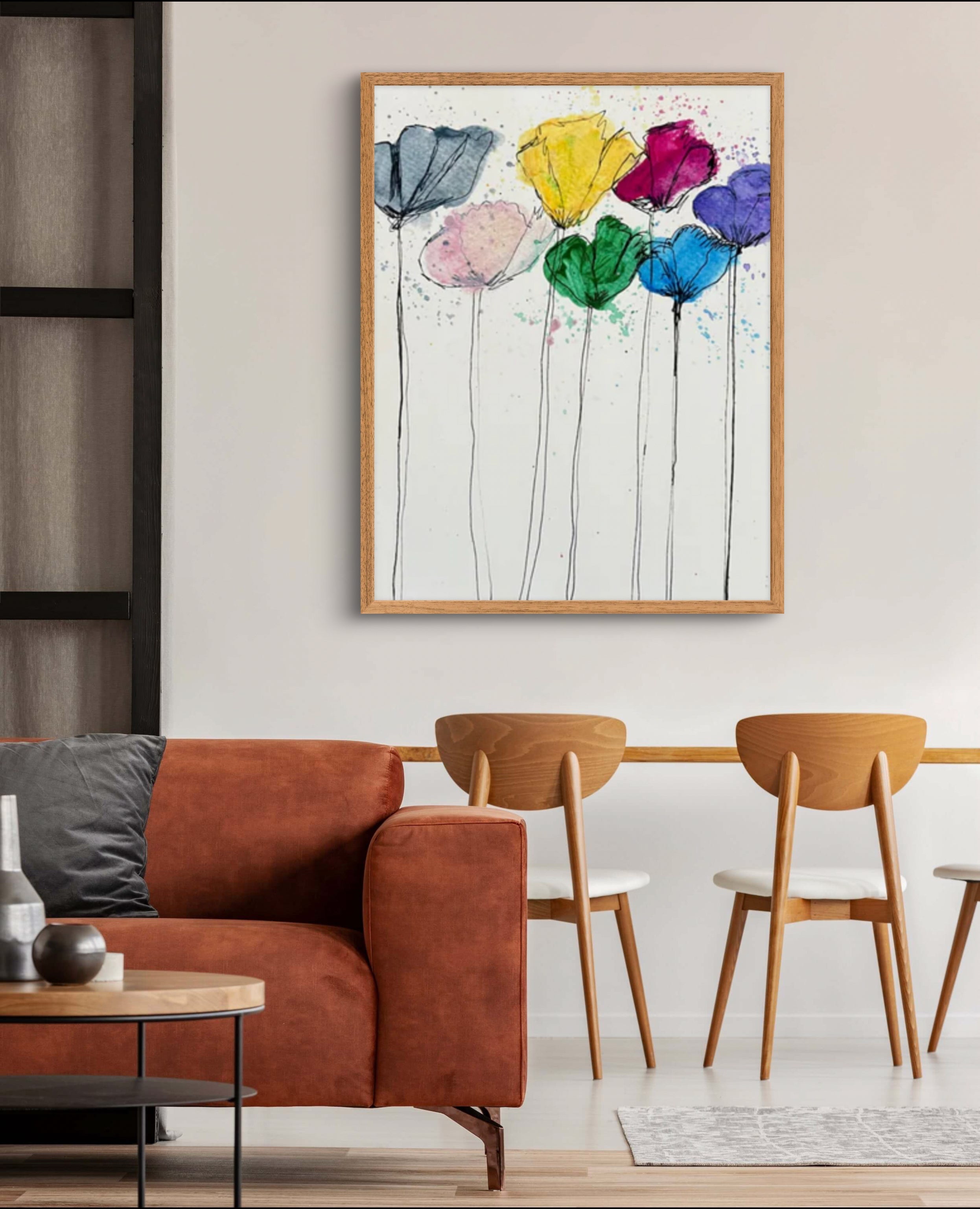 7 flowers - Art Prints Vichy's Art