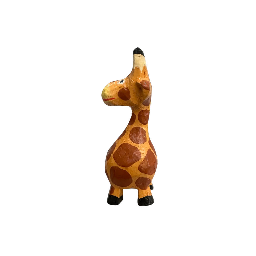 Mini Wooden Giraffe Figurine Music Frog Co