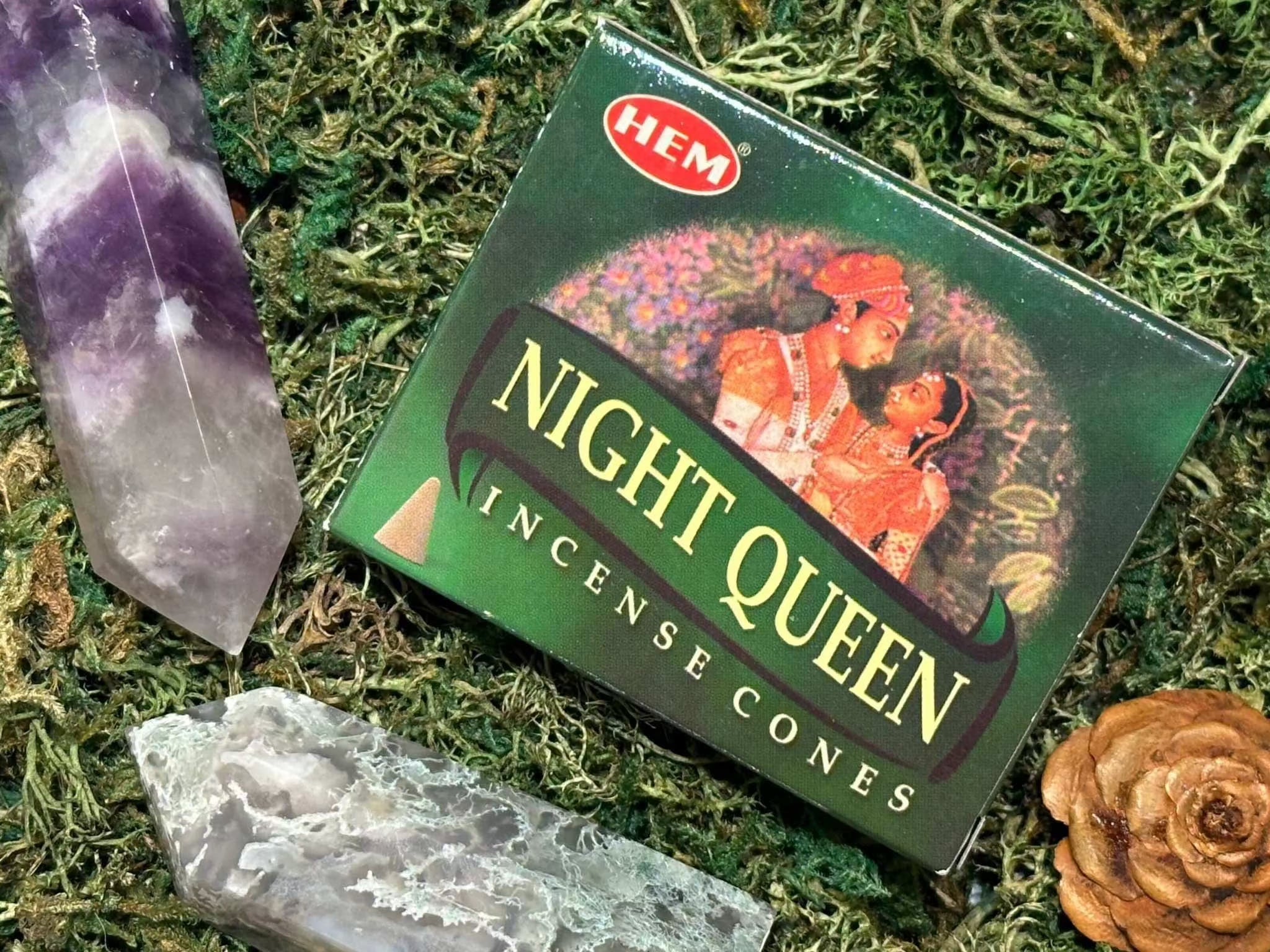 Incense Cones - Night Queen Sacred Crystals