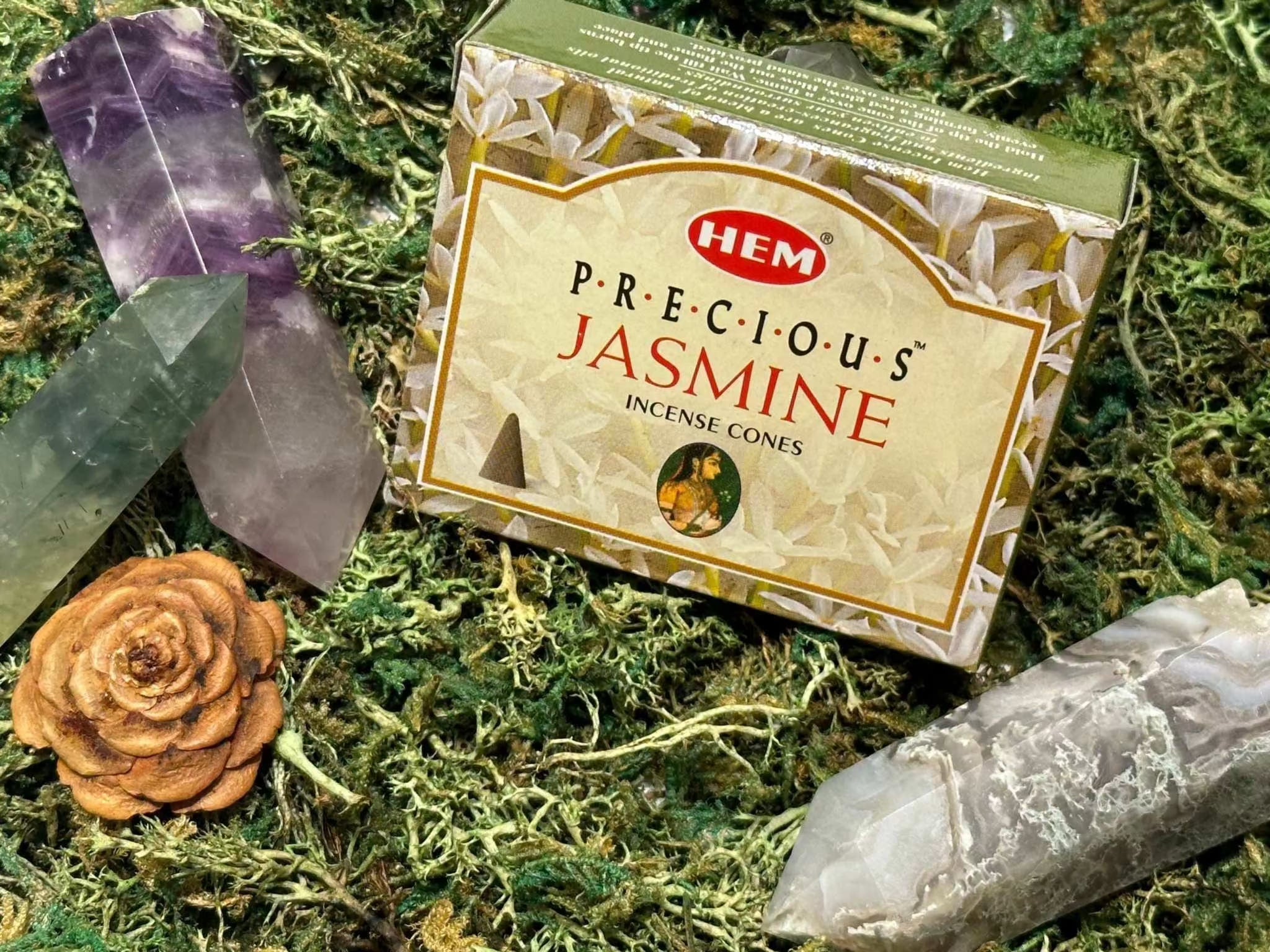 Incense Cones - Precious Jasmine Sacred Crystals