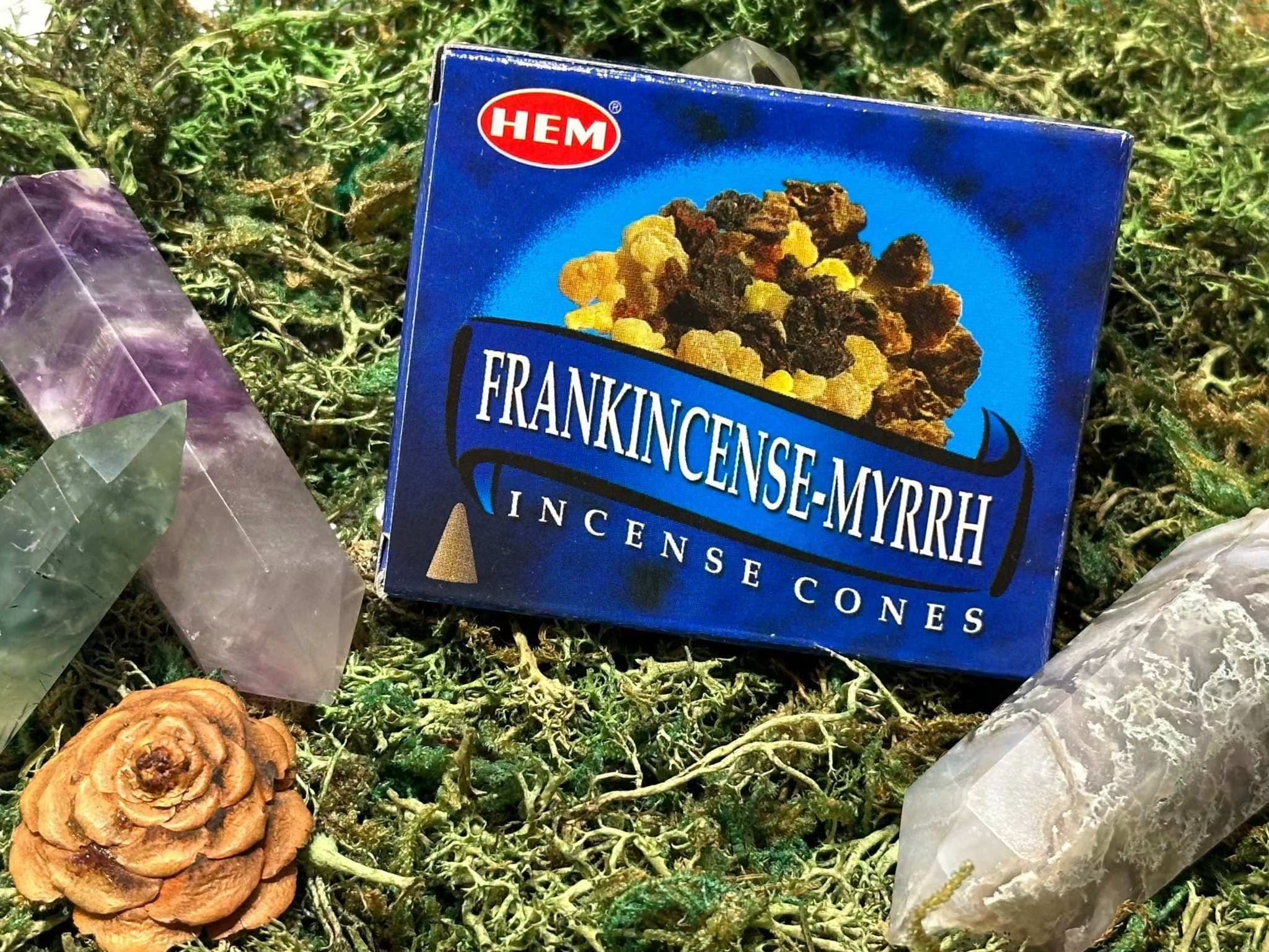 Incense Cones - Frankincense Myrrh Sacred Crystals