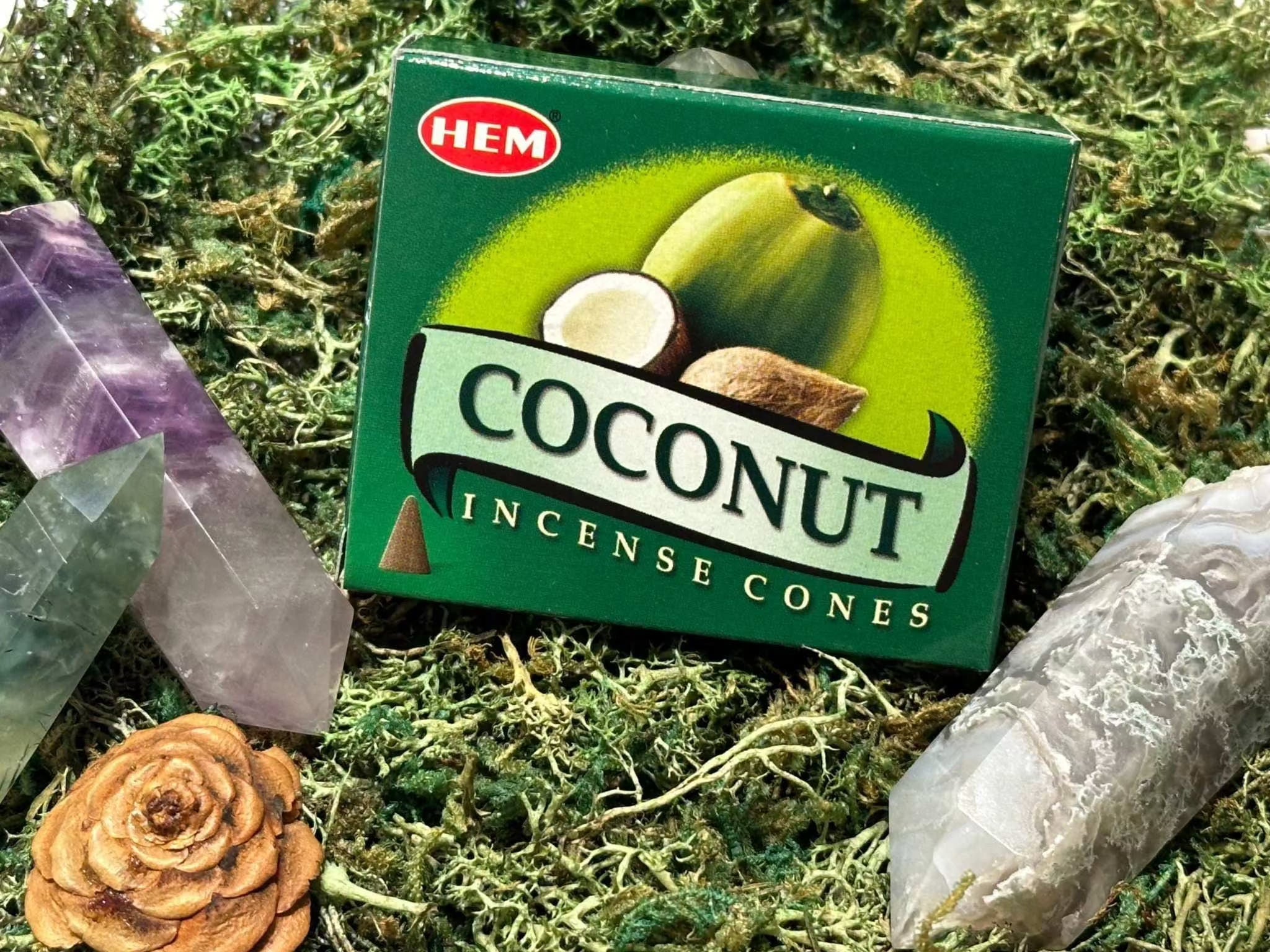 Incense Cones - Coconut Sacred Crystals