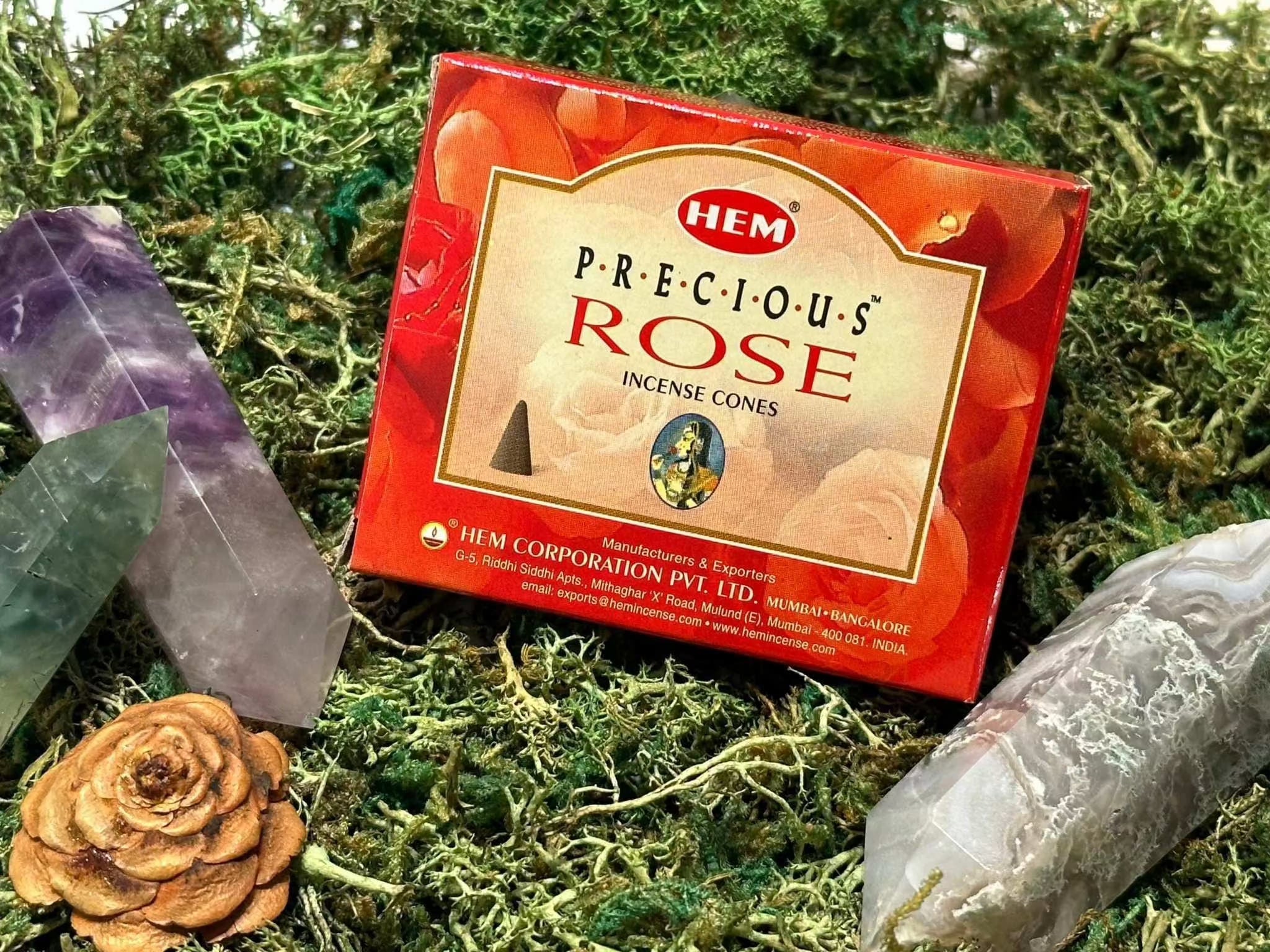 Incense Cones - Precious Rose Sacred Crystals
