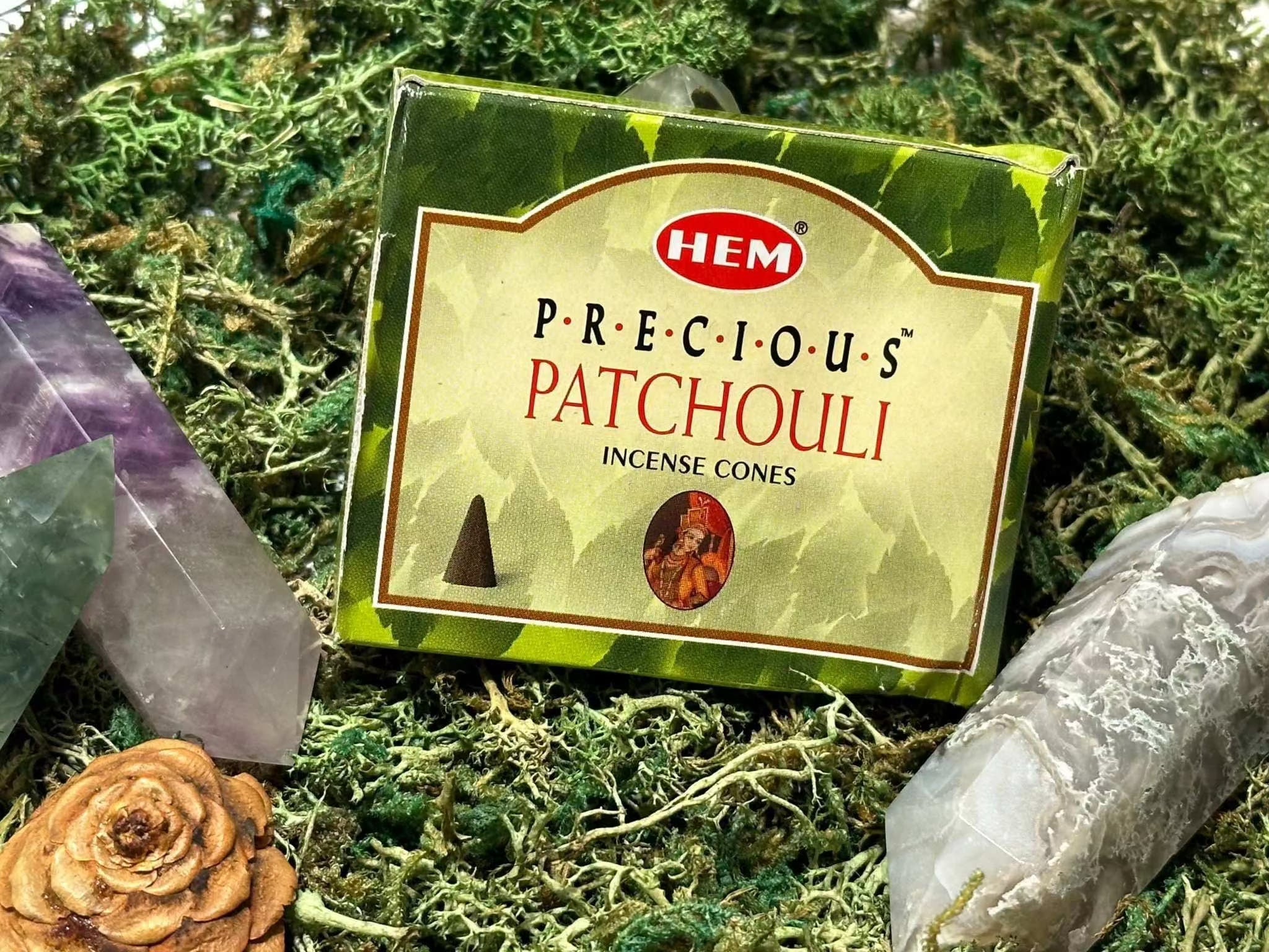 Incense Cones - Precious Patchouli Sacred Crystals