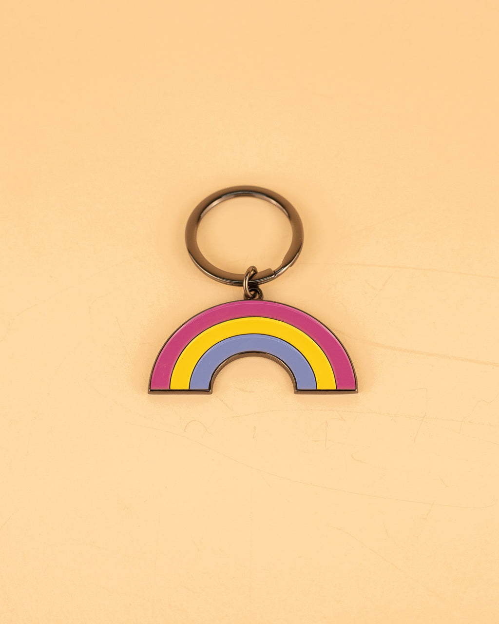 Pansexual Rainbow Enamel Keychain Gay Pride Apparel