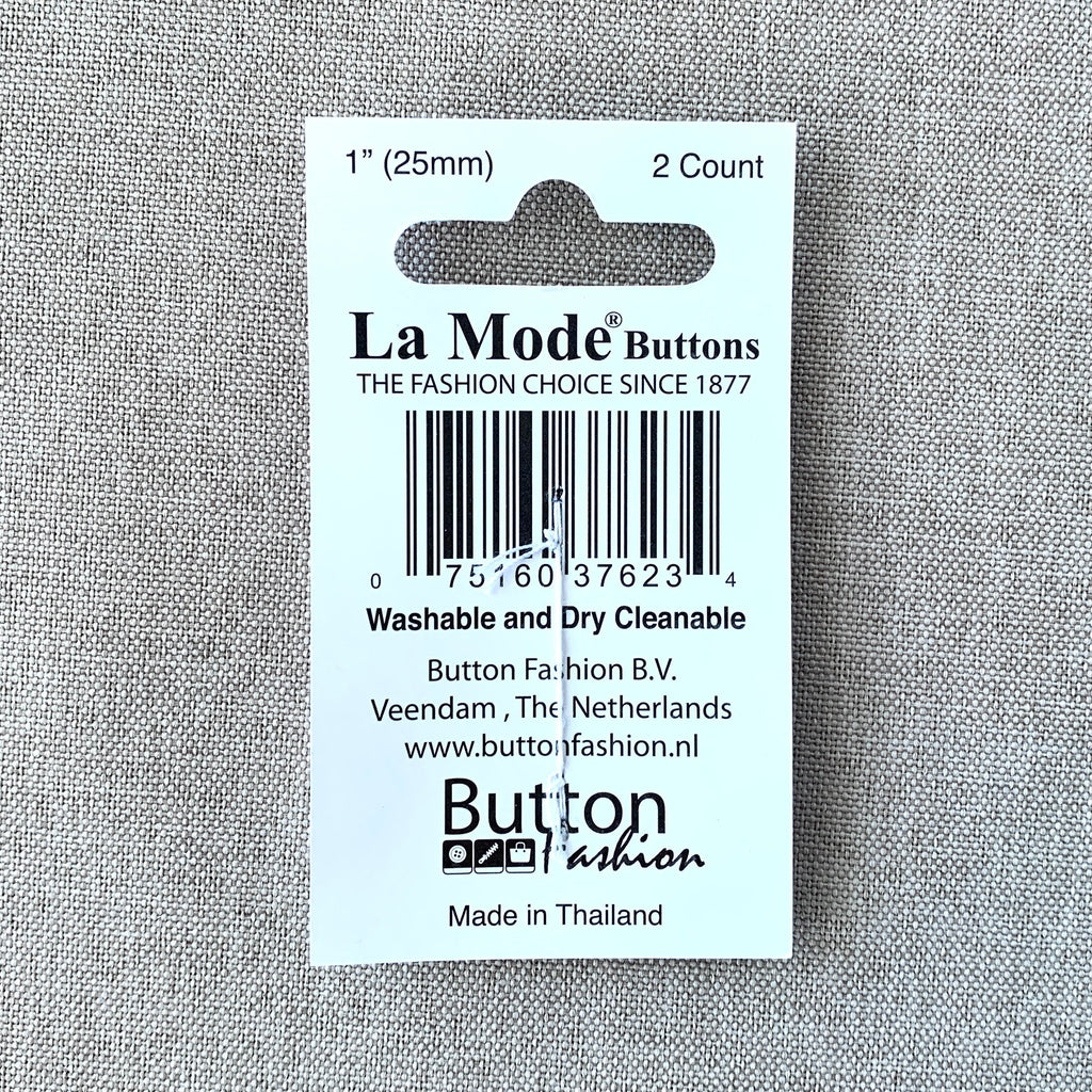 1169 Damask - La Mode - 2 Holes - 25mm - Brown Cream The Attic Exchange