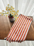 Girit Burgundy Cotton Linen Towel Eastern Woven