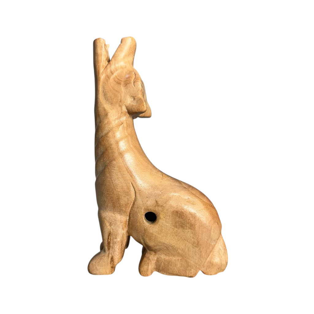 8" Nature Wooden Wolf Musical Whistle Instrument Music Frog Co