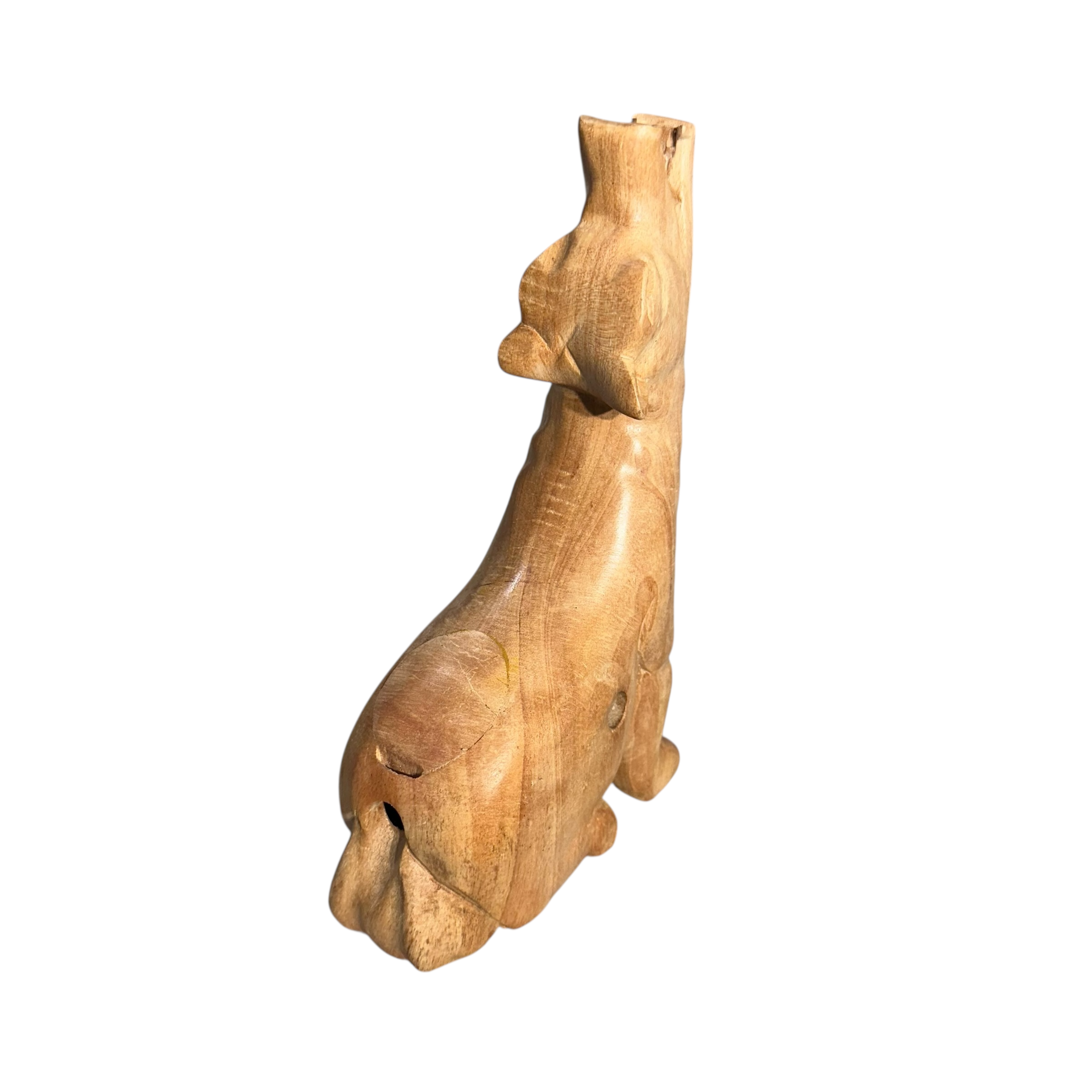 8" Nature Wooden Wolf Musical Whistle Instrument Music Frog Co