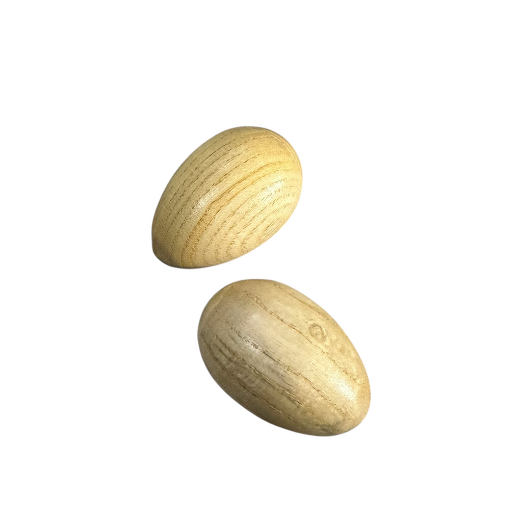 Wooden Egg Shakers – Natural Rhythm Eggs for Kids, Music Play & Eco Percussion Music Frog Co