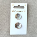 97 Shell - Elegant - 2 Holes - 19mm - Natural The Attic Exchange