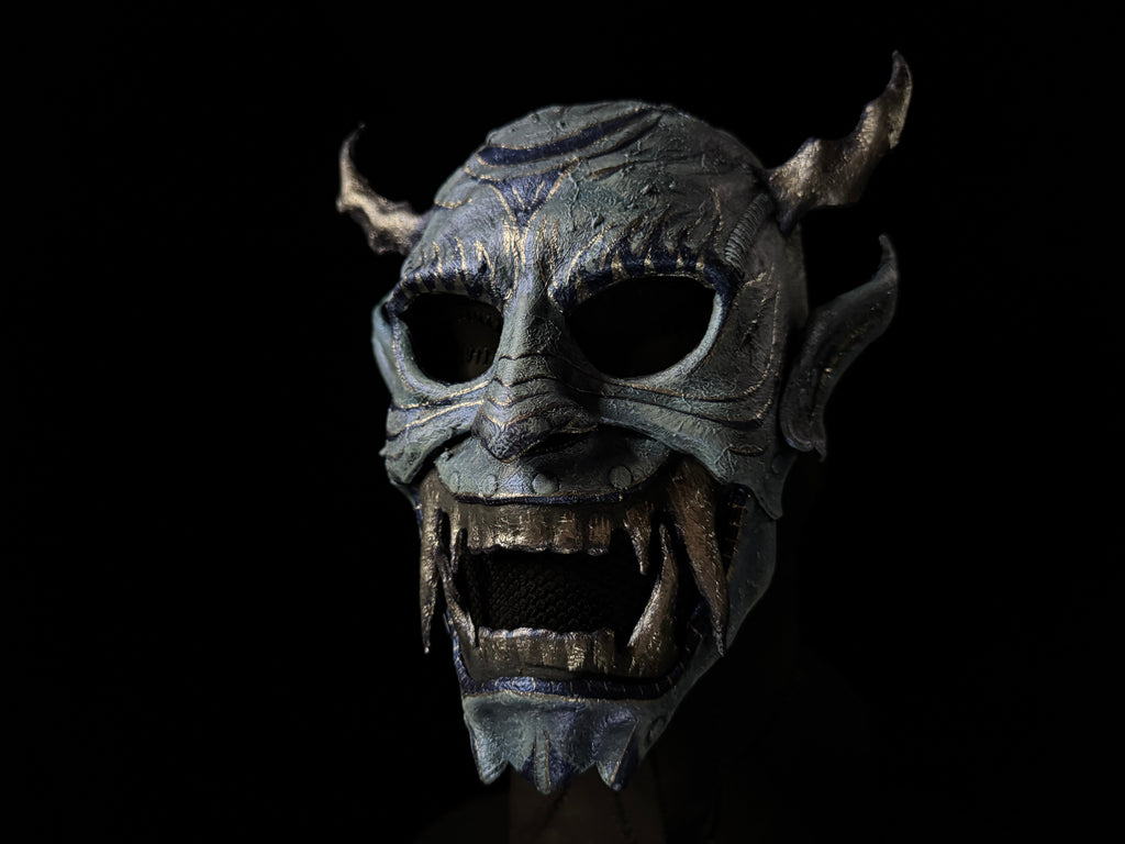 Leather Oni Mask Printable Pattern Rockwell Masks