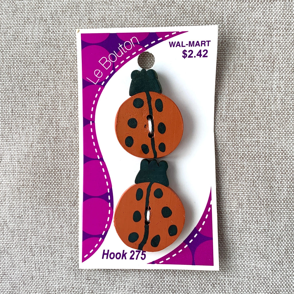 6205 Ladybug - Le Bouton - 2 Hole Button - Red The Attic Exchange