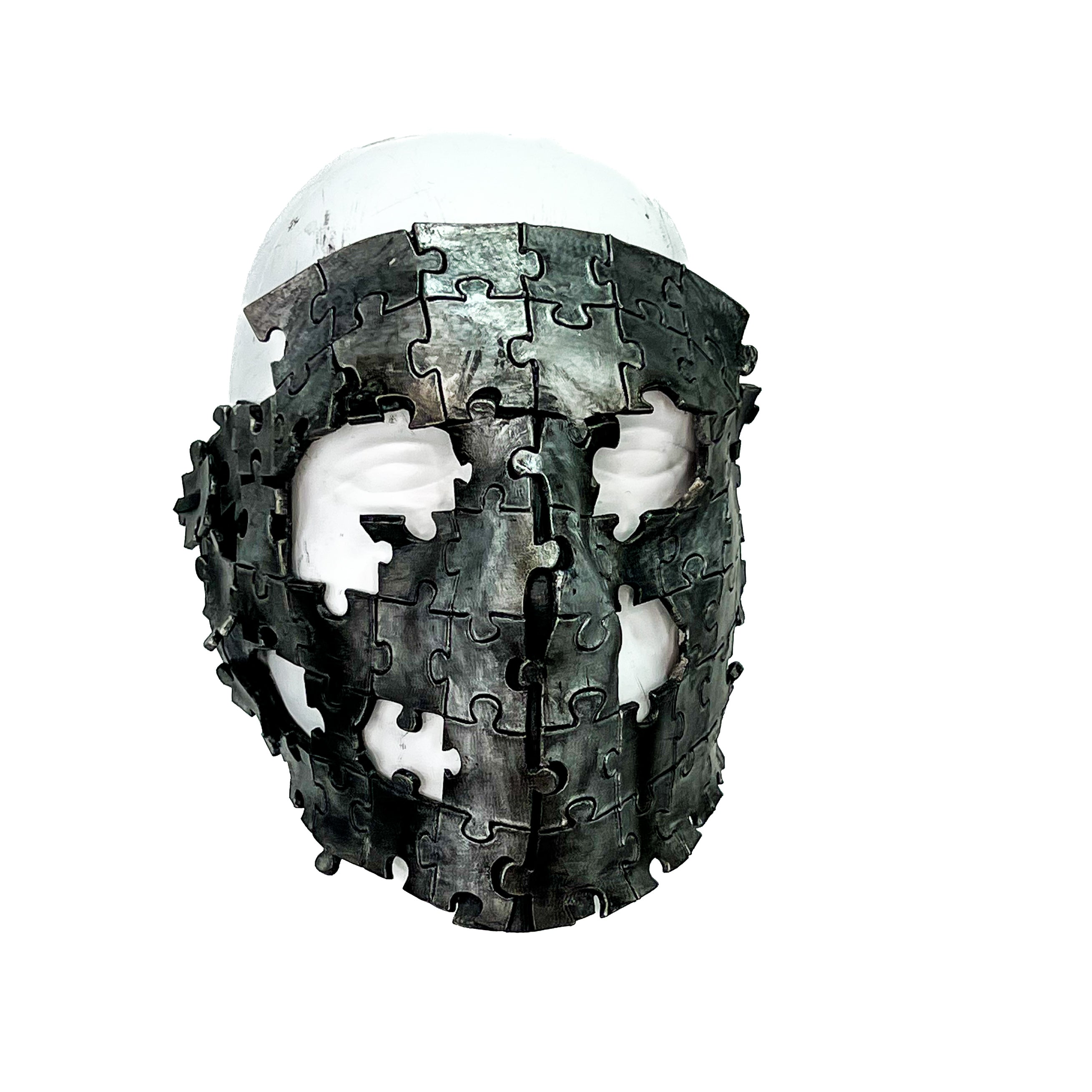 Handmade Genuine Leather  Puzzle Mask Rockwell Masks