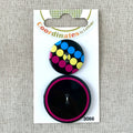3066 - Coordinates - 2 Hole - Assorted Sizes - Black Pink Blue Yellow The Attic Exchange