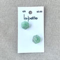 479 Green Flower - La Petite - 1 Hole Shank - 16mm - Green The Attic Exchange